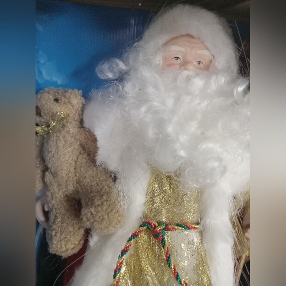 Fiber Optic Santa 16" Table-top Display Light Changes Color NIB - Picture 3 of 7